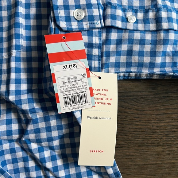 5/$20 brand new boys checked shirt - Picture 3 of 3